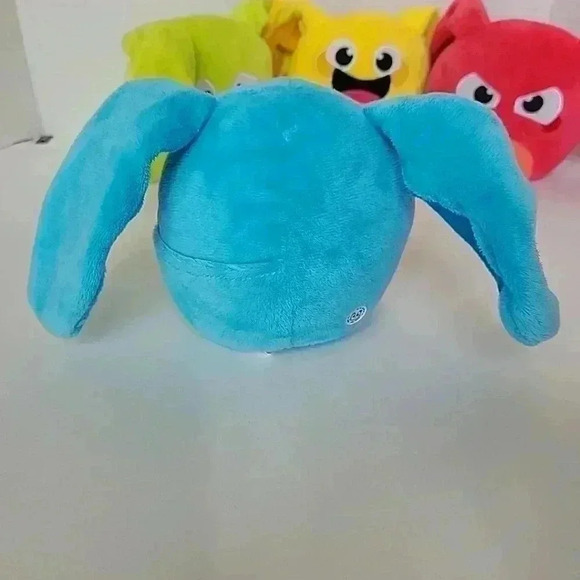 Hana Zuki LOT OF 4 Full Of Treasures Blue Lime Green Yellow Red BUNNY PLUSH - Picture 3 of 10